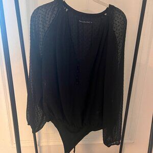 Abercrombie Black Blouse Bodysuit